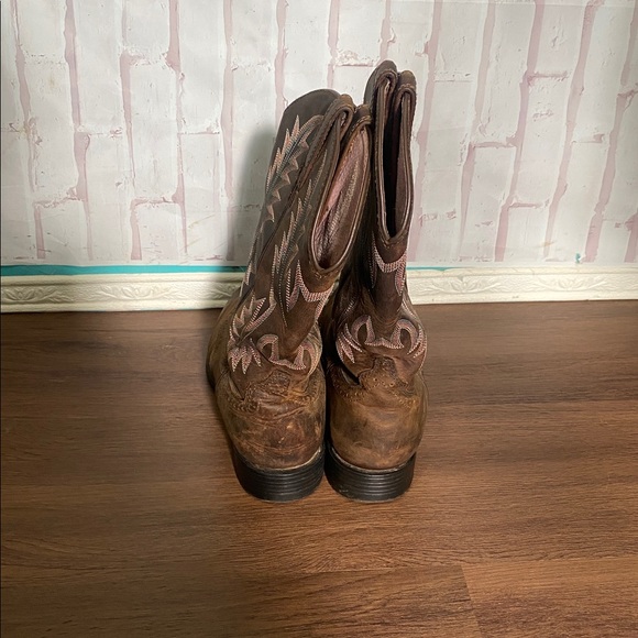Ariat Women’s Heritage Stockman Driftwood Brown Western Boots 9.5B - Picture 5 of 11